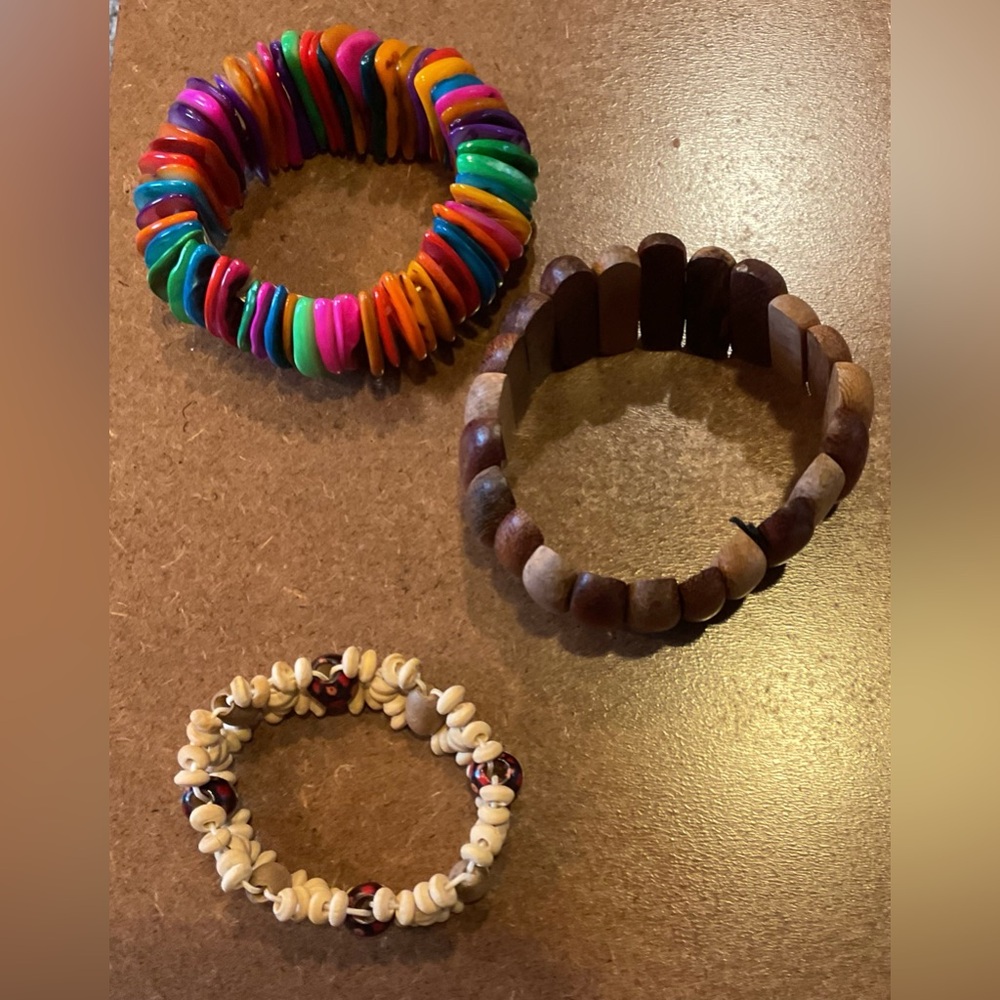 3 Random Chunky Bracelets